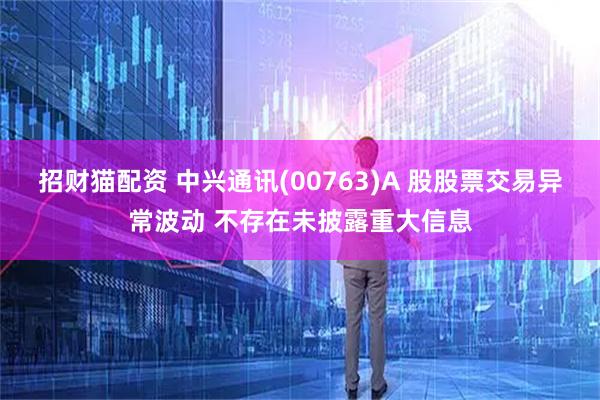 招财猫配资 中兴通讯(00763)A 股股票交易异常波动 不存在未披露重大信息