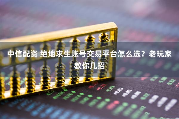 中信配资 绝地求生账号交易平台怎么选?老玩家教你几招